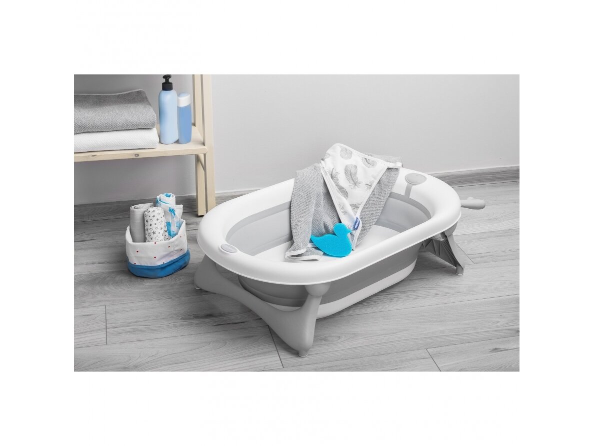 Foldable travel bath tub – grey 14 Foldable travel bath tub – grey 14