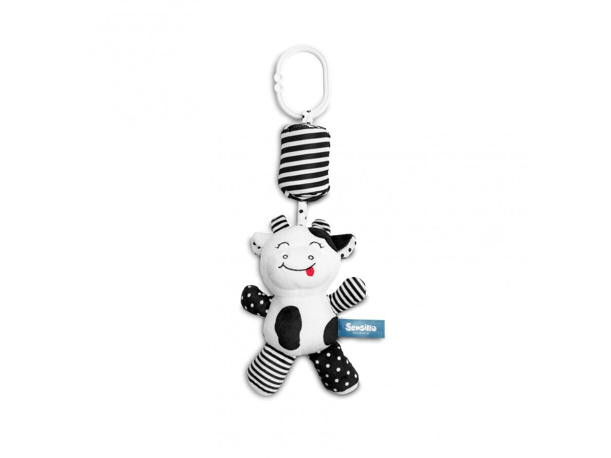 BLACK & WHITE STROLLER PENDANT, COW, 32cm