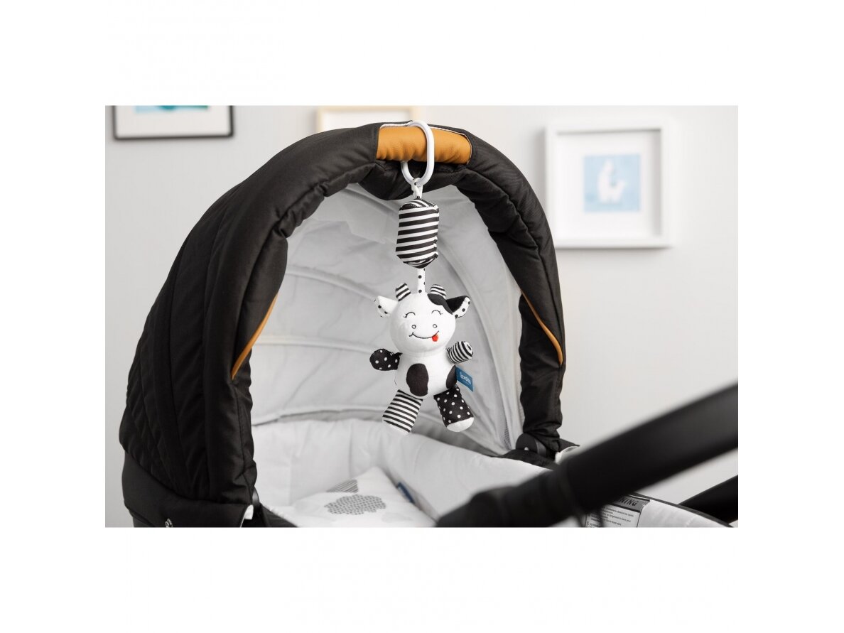 BLACK & WHITE STROLLER PENDANT, COW, 32cm 2