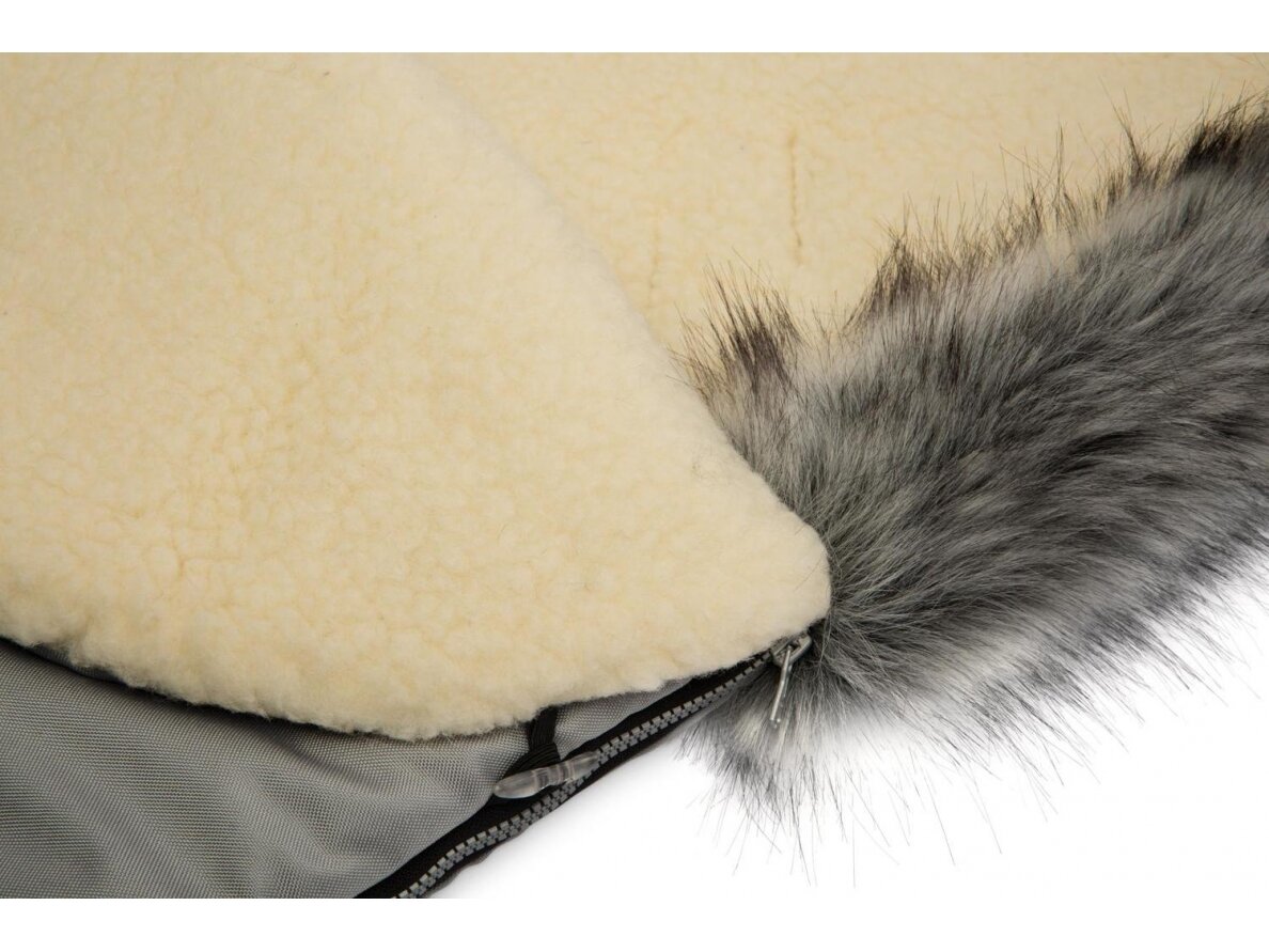 Eskimo Romper Bag – grey/wool, 100x46, 8342 3