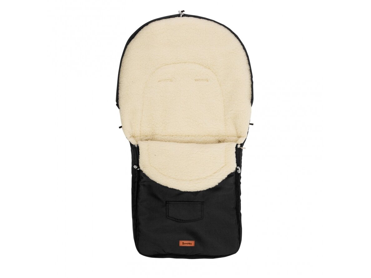 Stroller sleeping bag – wool black