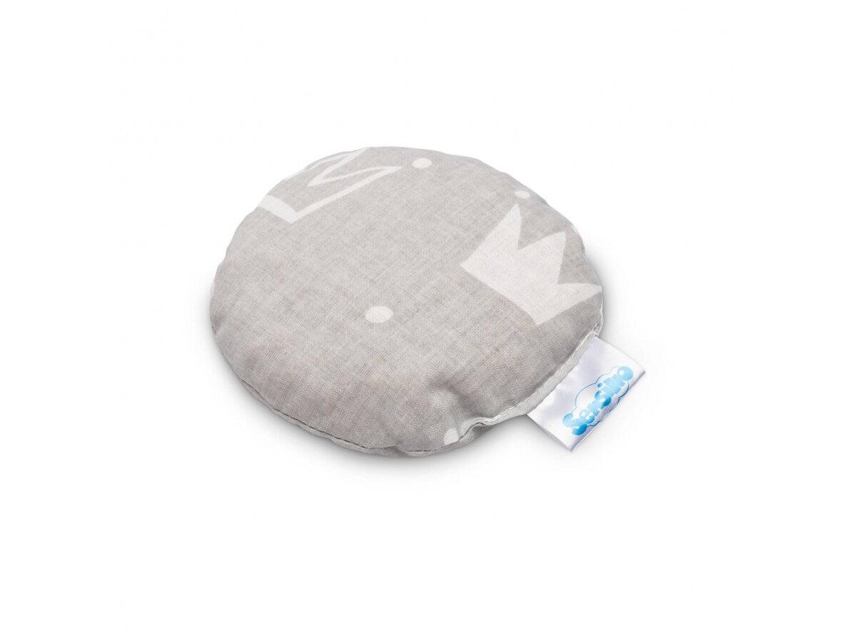 Hot-water Bottle With Cherry Stones – crowns grey, 15cm, 4405