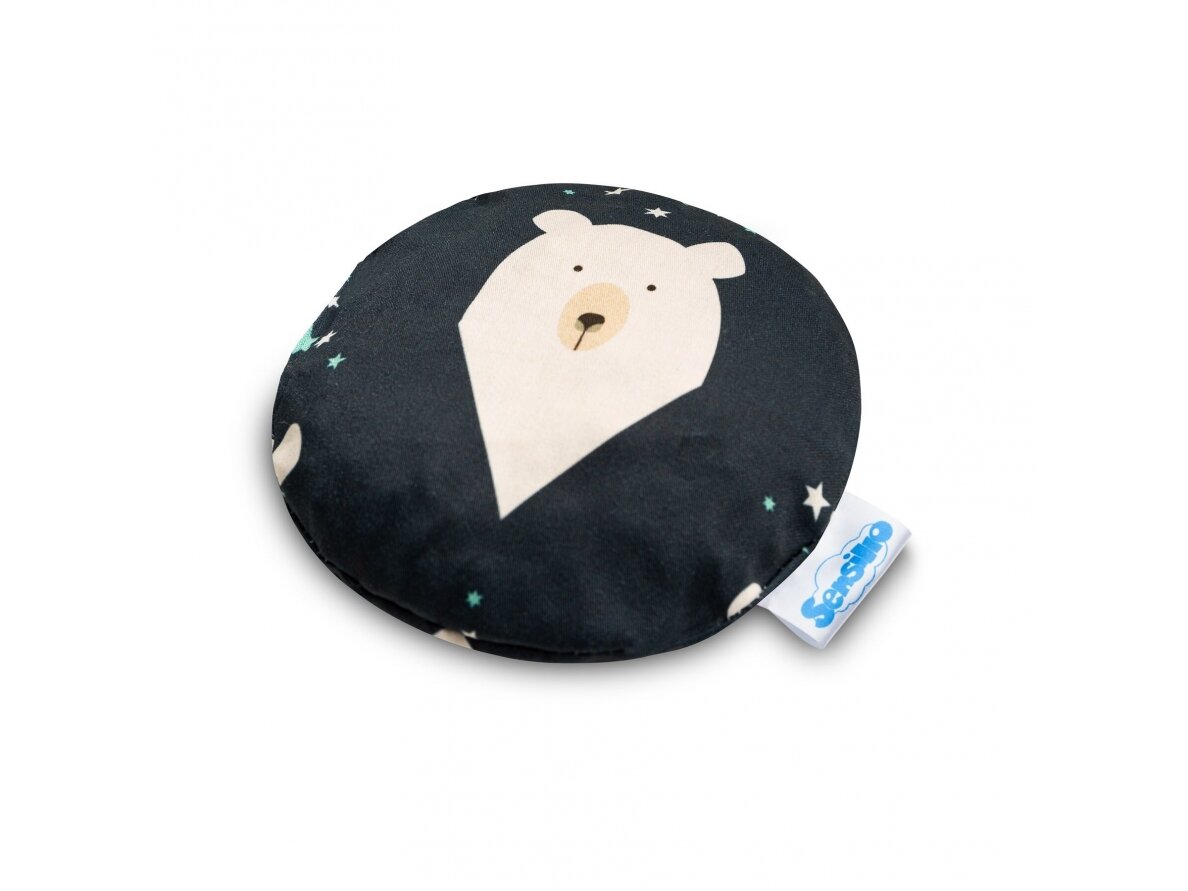HOT-WATER BOTTLE WITH CHERRY STONES – black, bear, 15cm HOT-WATER BOTTLE WITH CHERRY STONES – black, bear, 15cm