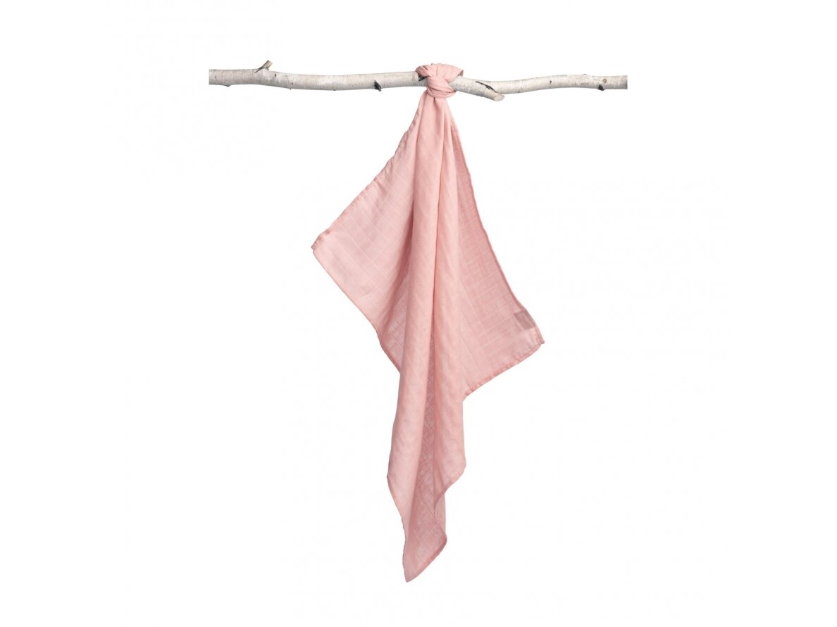 Muslin diaper – smooth pink 1 Muslin diaper – smooth pink 1