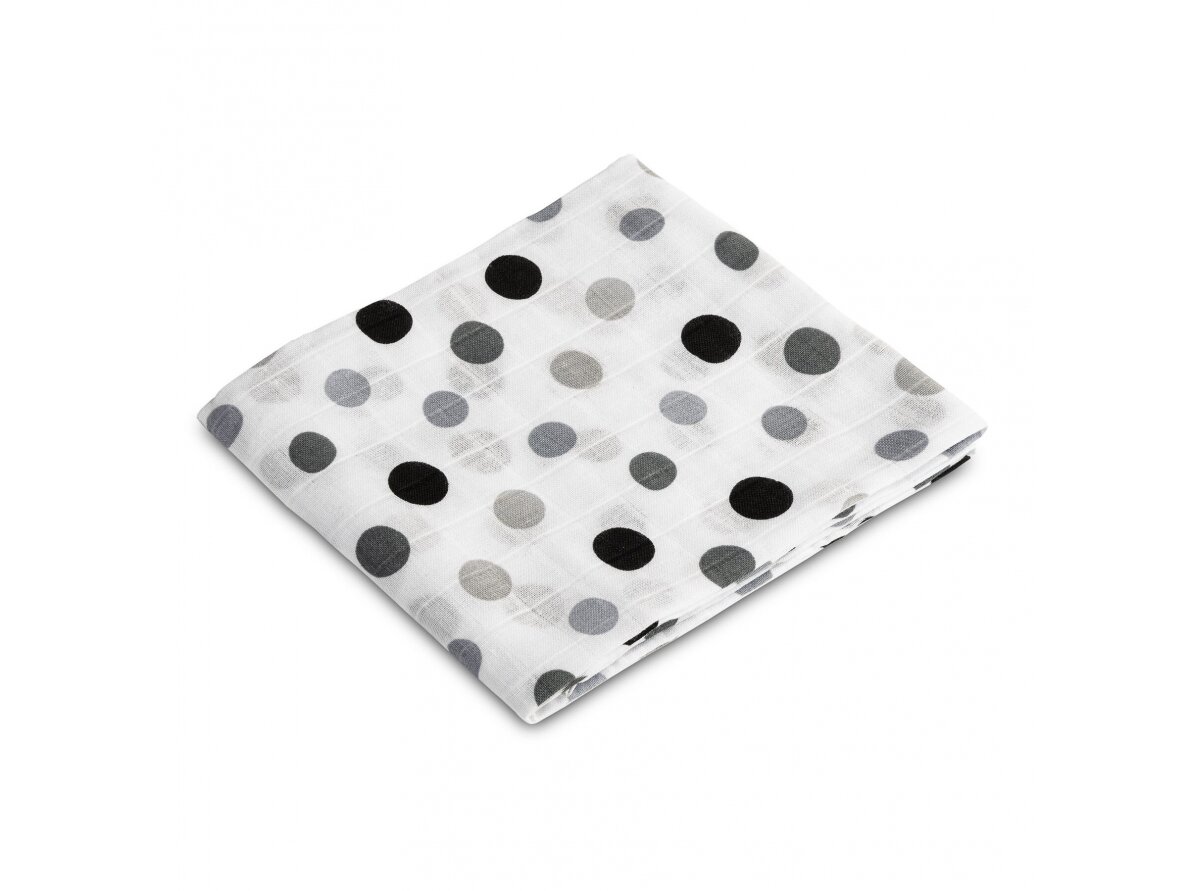 Muslin diaper – peas grey Muslin diaper – peas grey