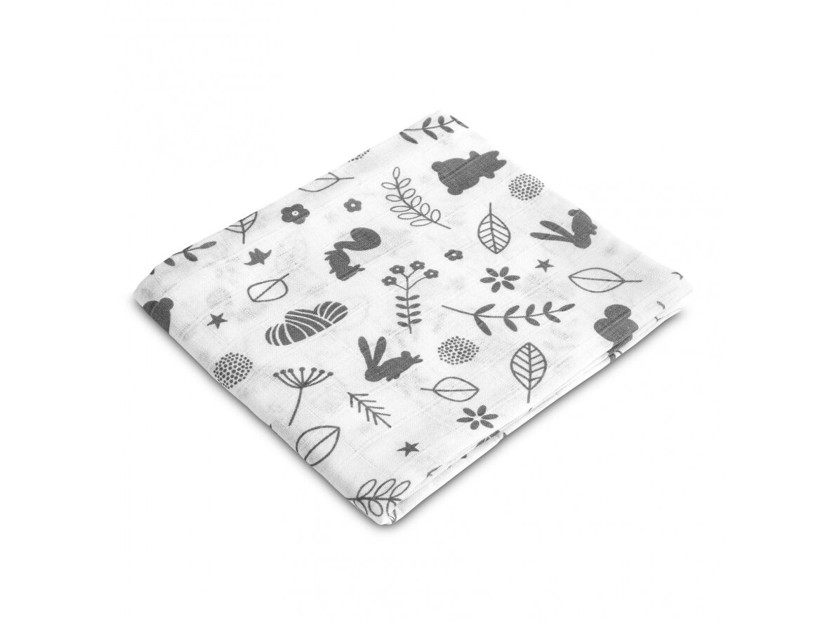 Muslin diaper – forest white Muslin diaper – forest white