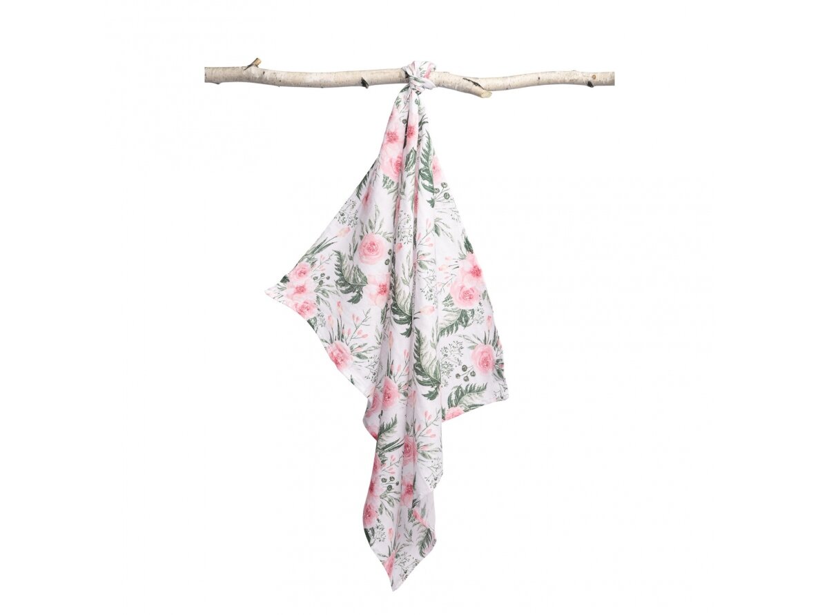 Muslin diaper – roses 1 Muslin diaper – roses 1