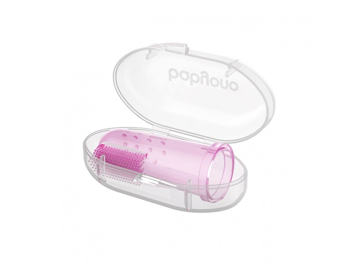 Baby toothbrush and gum massager,pink 2