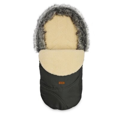 Sensillo vokelis vežimėliui, ESKIMO, vilnonis, 100x46, tamsiai pilkas, 8341 Sensillo vokelis vežimėliui, ESKIMO, vilnonis, 100x46, tamsiai pilkas, 8341