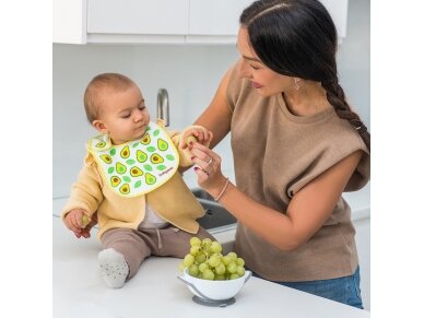 Terry baby bib I EAT AND I GROW , m3+ 831 6 Terry baby bib I EAT AND I GROW , m3+ 831 6