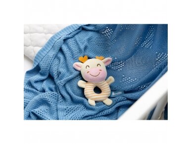 MINI ZOO RATTLE TOY – COW, 15cm 2 MINI ZOO RATTLE TOY – COW, 15cm 2
