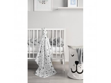 Muslin swaddle blanket – stars 3