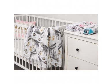 Muslin swaddle blanket – ferns 2 Muslin swaddle blanket – ferns 2