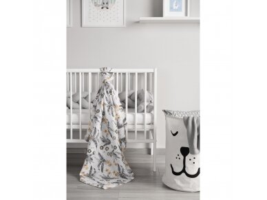 Muslin swaddle blanket – ferns 3 Muslin swaddle blanket – ferns 3