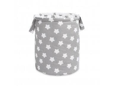 BASKET FOR TOYS - STARS GREY (40x50) BASKET FOR TOYS - STARS GREY (40x50)