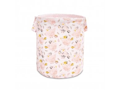 BASKET FOR TOYS - BIRDS CORAL (40x50), 8701 BASKET FOR TOYS - BIRDS CORAL (40x50), 8701