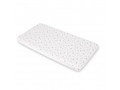 Printed Sheet –white, pink stars, 120*60, 2211 Printed Sheet –white, pink stars, 120*60, 2211