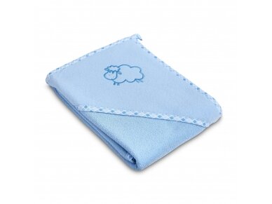 Lamb soft bath towel – blue, 80x80, 4153 Lamb soft bath towel – blue, 80x80, 4153