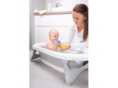 Foldable travel bath tub – grey 21 Foldable travel bath tub – grey 21