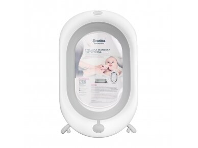 Foldable travel bath tub – grey 4 Foldable travel bath tub – grey 4