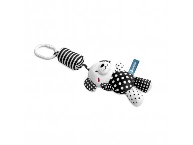 BLACK & WHITE STROLLER PENDANT, BEAR, 32cm 1 BLACK & WHITE STROLLER PENDANT, BEAR, 32cm 1
