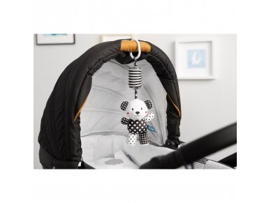 BLACK & WHITE STROLLER PENDANT, BEAR, 32cm 2 BLACK & WHITE STROLLER PENDANT, BEAR, 32cm 2