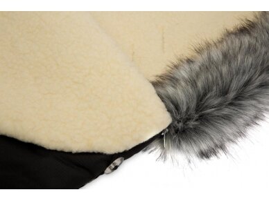 Eskimo Romper Bag – black/wool, 100x46, 8340 3