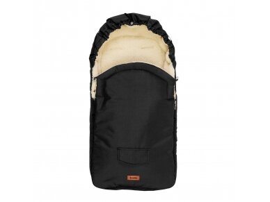 Stroller sleeping bag – wool black 1 Stroller sleeping bag – wool black 1