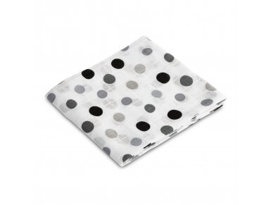 Muslin diaper – peas grey Muslin diaper – peas grey