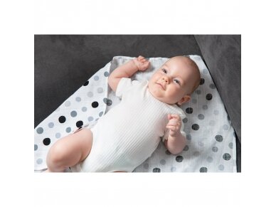 Muslin diaper – peas grey 2 Muslin diaper – peas grey 2