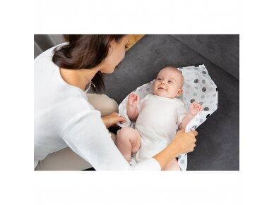 Muslin diaper – peas grey 3 Muslin diaper – peas grey 3
