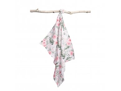 Muslin diaper – roses 1 Muslin diaper – roses 1
