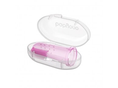 Baby toothbrush and gum massager,pink 2 Baby toothbrush and gum massager,pink 2