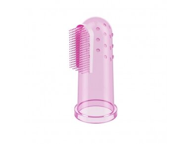 Baby toothbrush and gum massager,pink 3