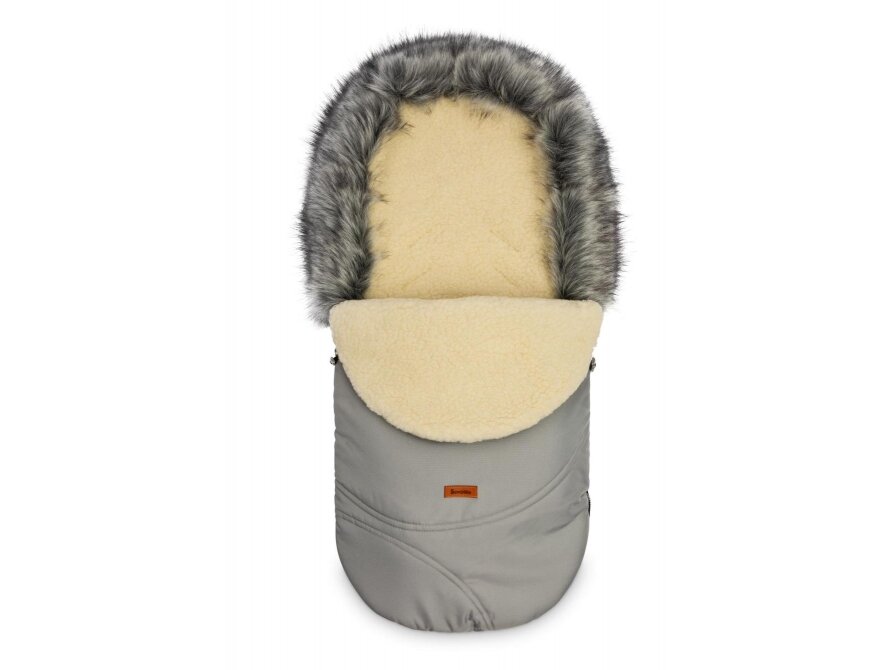Eskimo Romper Bag – grey/wool, 100x46, 8342