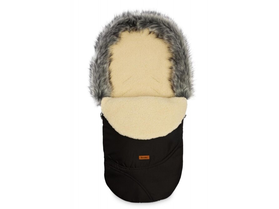 Eskimo Romper Bag – black/wool, 100x46, 8340 Eskimo Romper Bag – black/wool, 100x46, 8340