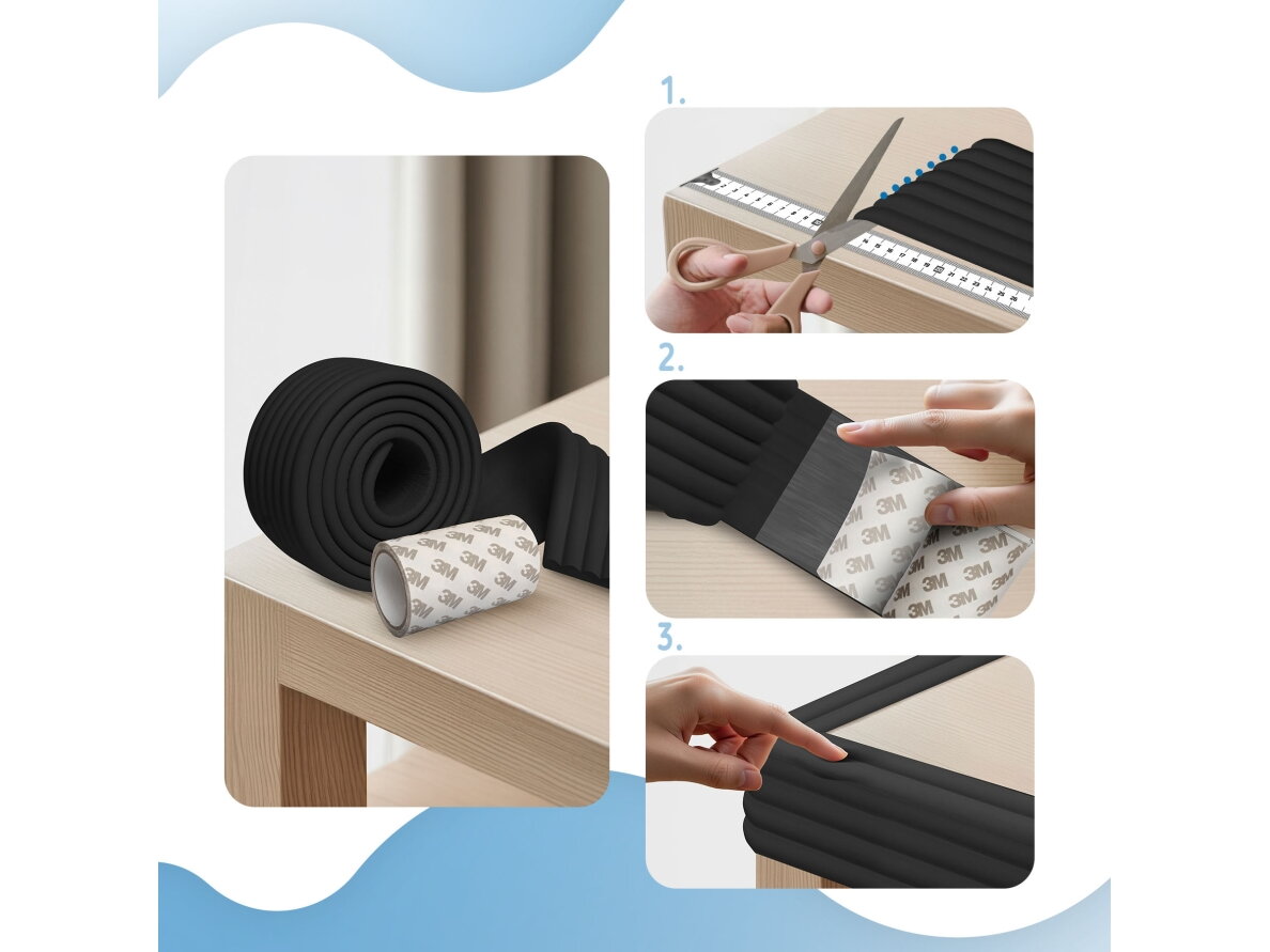 SIPO wide foam edge protector tape black 2m SBS-T11-L30 3 SIPO wide foam edge protector tape black 2m SBS-T11-L30 3