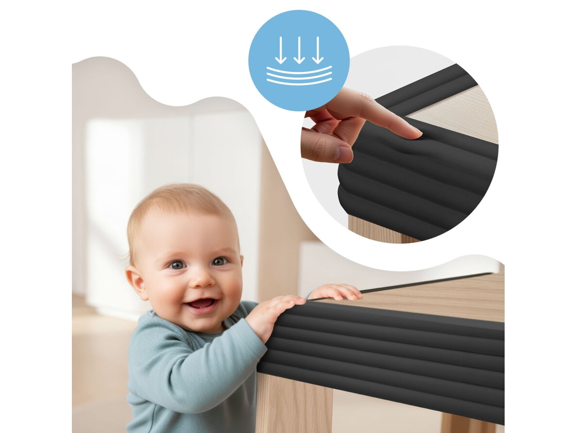 SIPO wide foam edge protector tape black 2m SBS-T11-L30 1