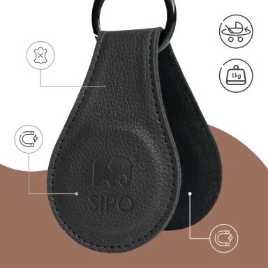 SIPO laikikliai vežimėliui magnetiniai 2vnt juodi SCA-16 SIPO laikikliai vežimėliui magnetiniai 2vnt juodi SCA-16