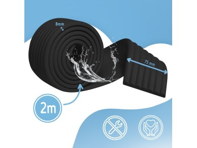 SIPO wide foam edge protector tape black 2m SBS-T11-L30 2 SIPO wide foam edge protector tape black 2m SBS-T11-L30 2