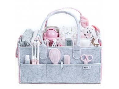 SIPO felt diaper caddy bag for baby accessories pink OF002 SIPO felt diaper caddy bag for baby accessories pink OF002