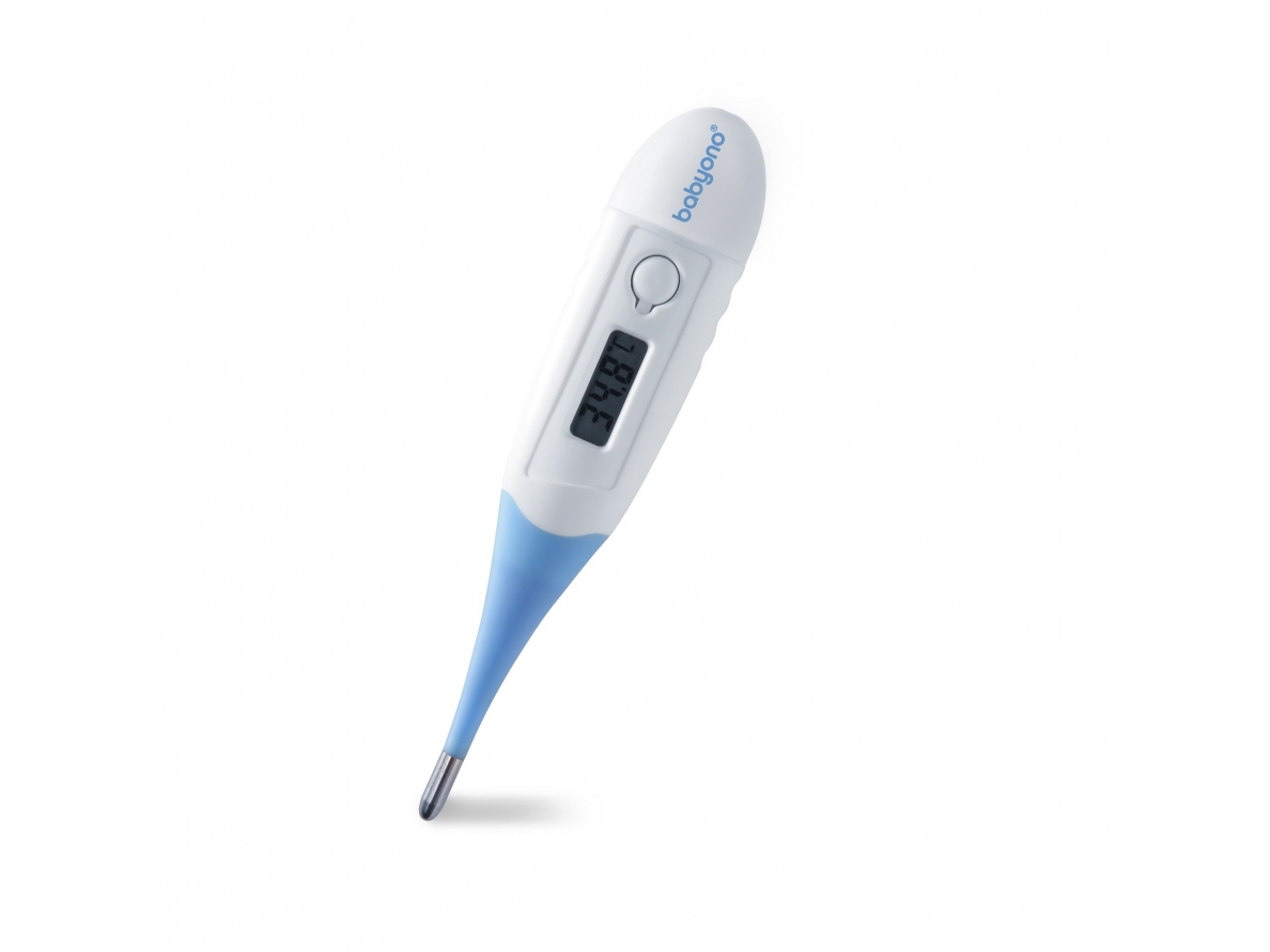 Electronic thermometer with a soft tip Electronic thermometer with a soft tip