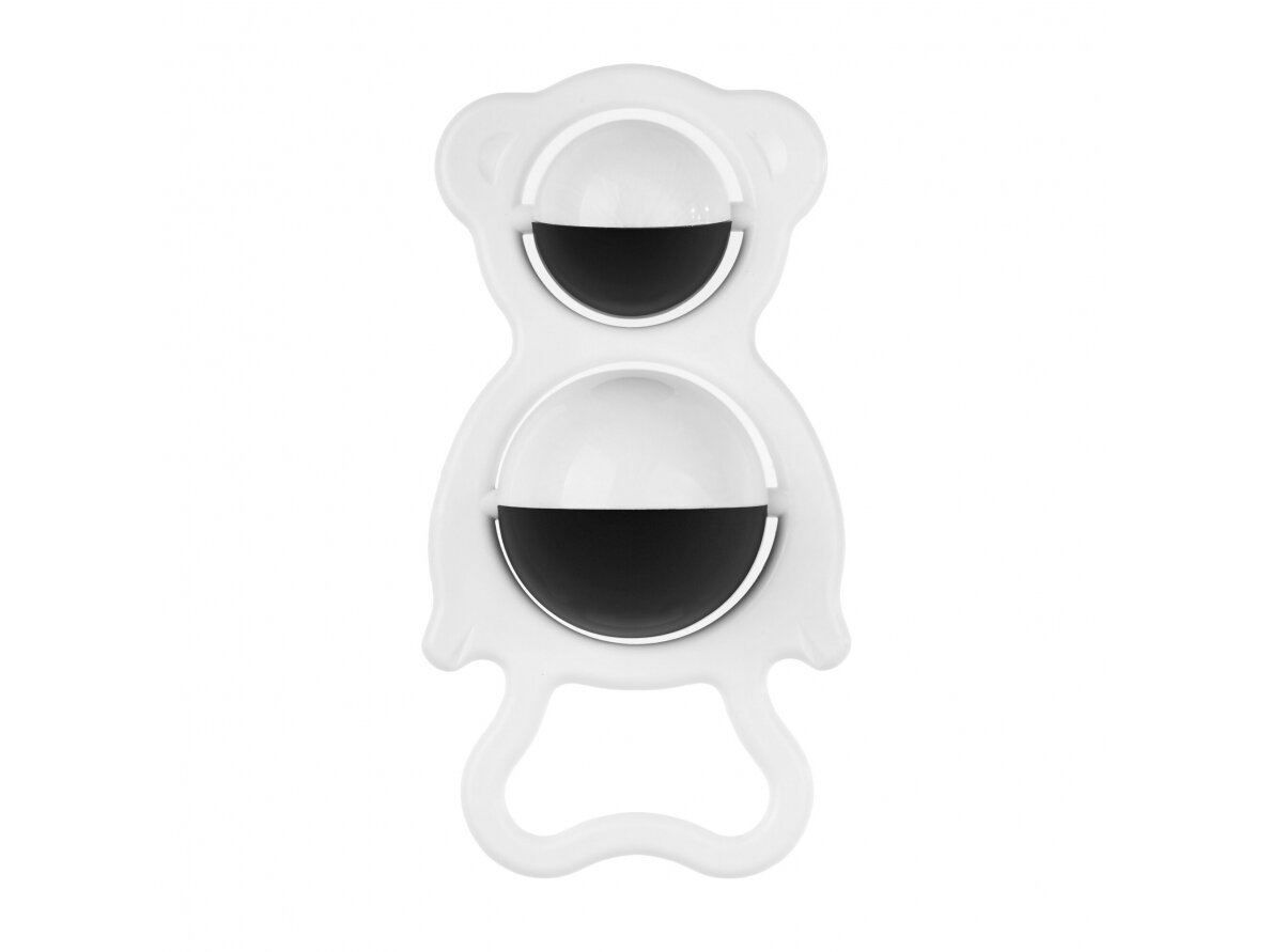 Black and white rattle with balls,158 Black and white rattle with balls,158