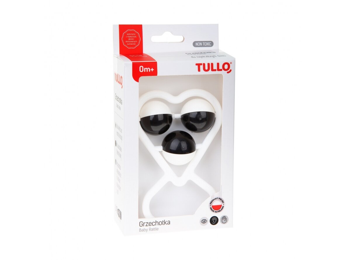 Black and white rattle with balls Catalogue number: 157