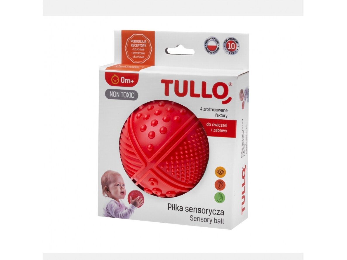 Tullo rubber - educational ball 6 cm, red, 469