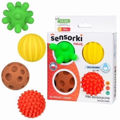 Tullo lavinamieji kamuoliukai be skilutės kūdikiui 4 vnt 804 Tullo lavinamieji kamuoliukai be skilutės kūdikiui 4 vnt 804