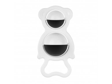 Black and white rattle with balls,158 Black and white rattle with balls,158