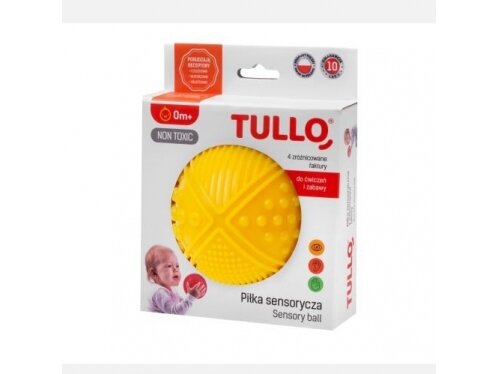 Tullo rubber - educational ball 6 cm, yellow, 471