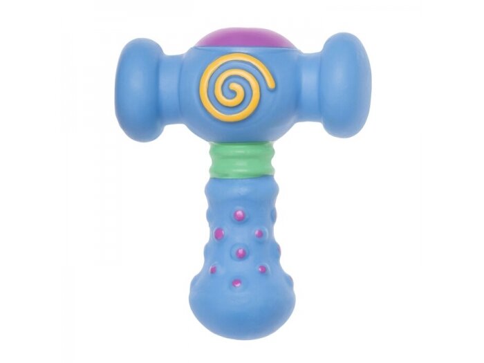 Tullo squeaky rubber hammer blue, 13 cm, 036 Tullo squeaky rubber hammer blue, 13 cm, 036