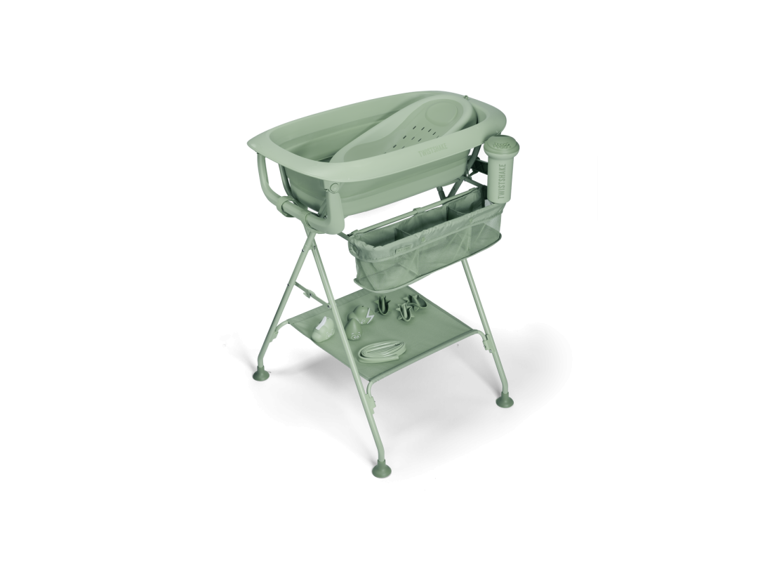 Twistshake Luxury Bath Kit sage- Foldable baby bathtub with bath stand v2 79353 Twistshake Luxury Bath Kit sage- Foldable baby bathtub with bath stand v2 79353
